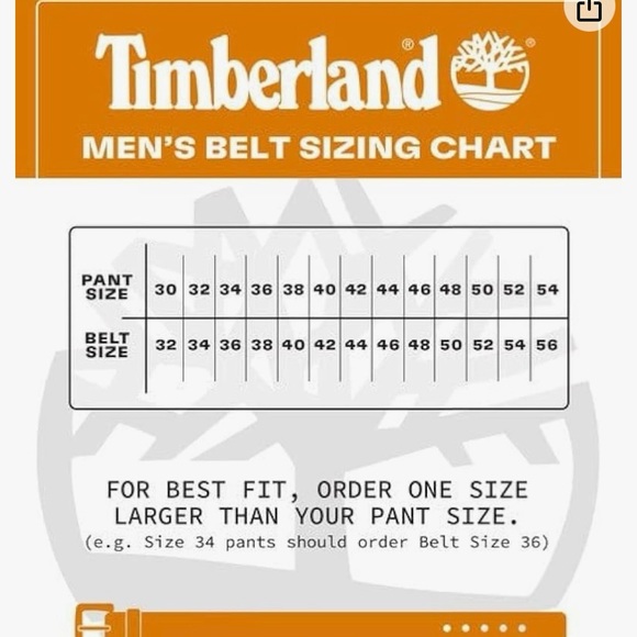 Timberland brown belt - men’s size 36. - Picture 4 of 4